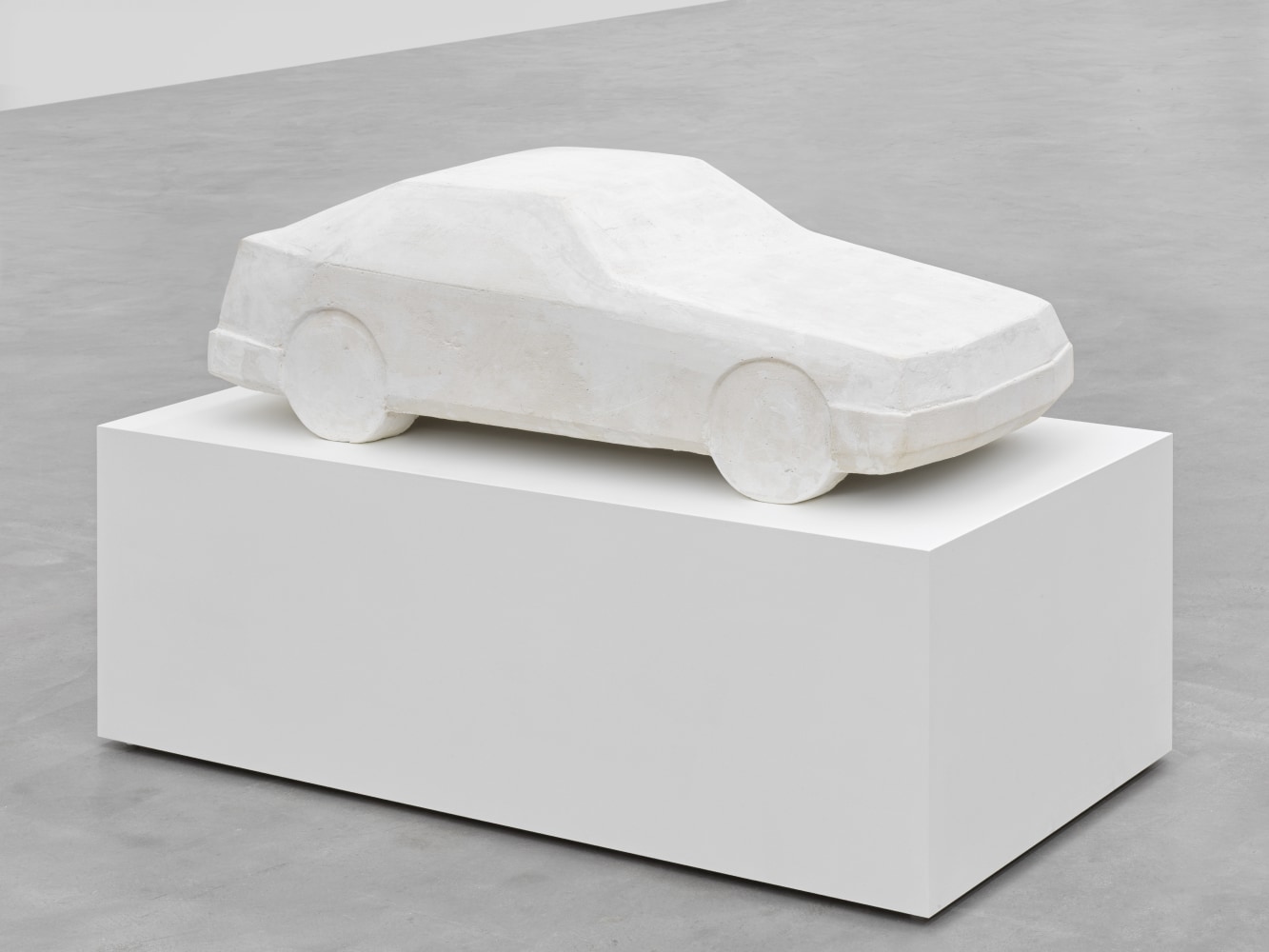 plaster car sculpture by Peter Fischli and David Weiss
