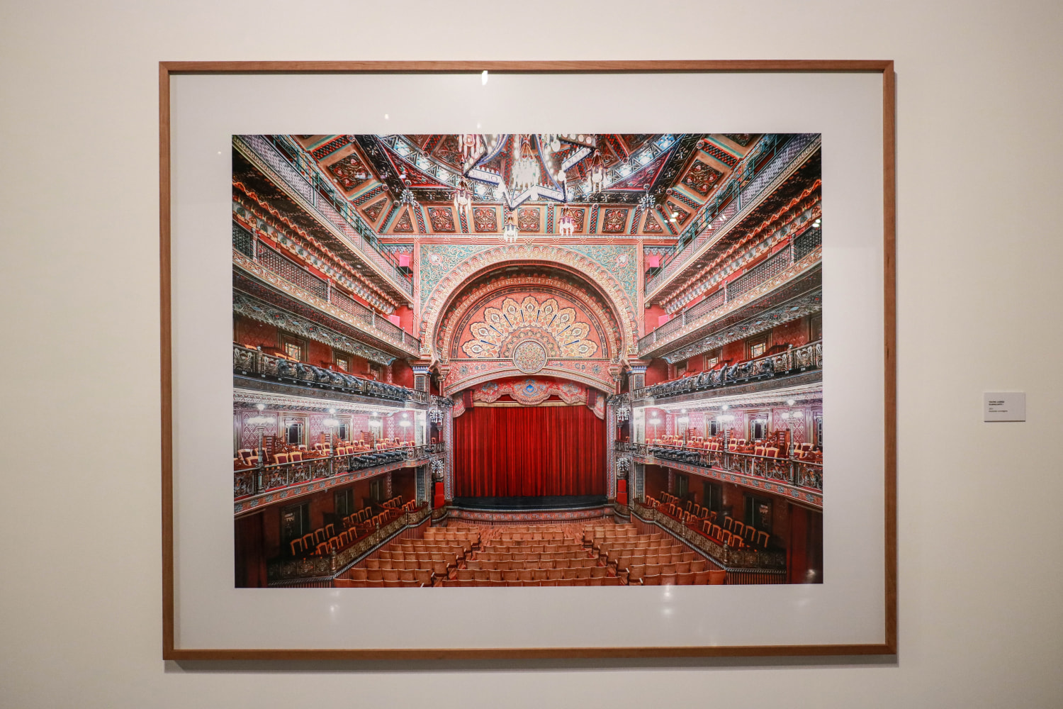 Installation view of photographs by Candida Höfer