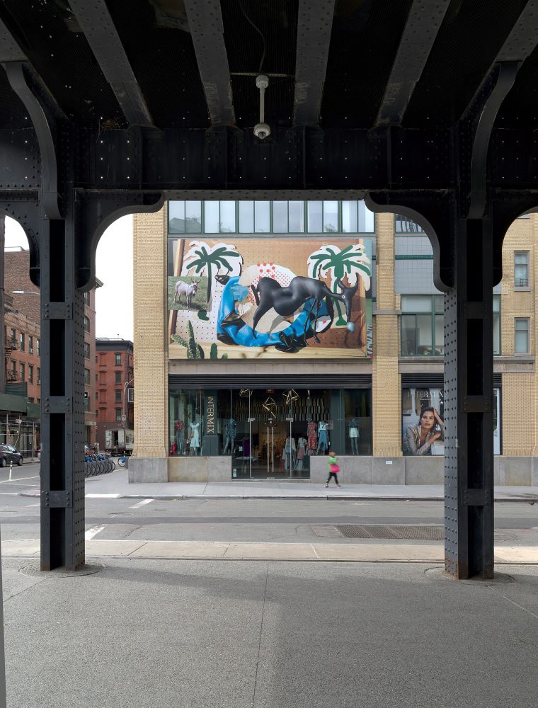 Installation view of Works by Lucas Blalock