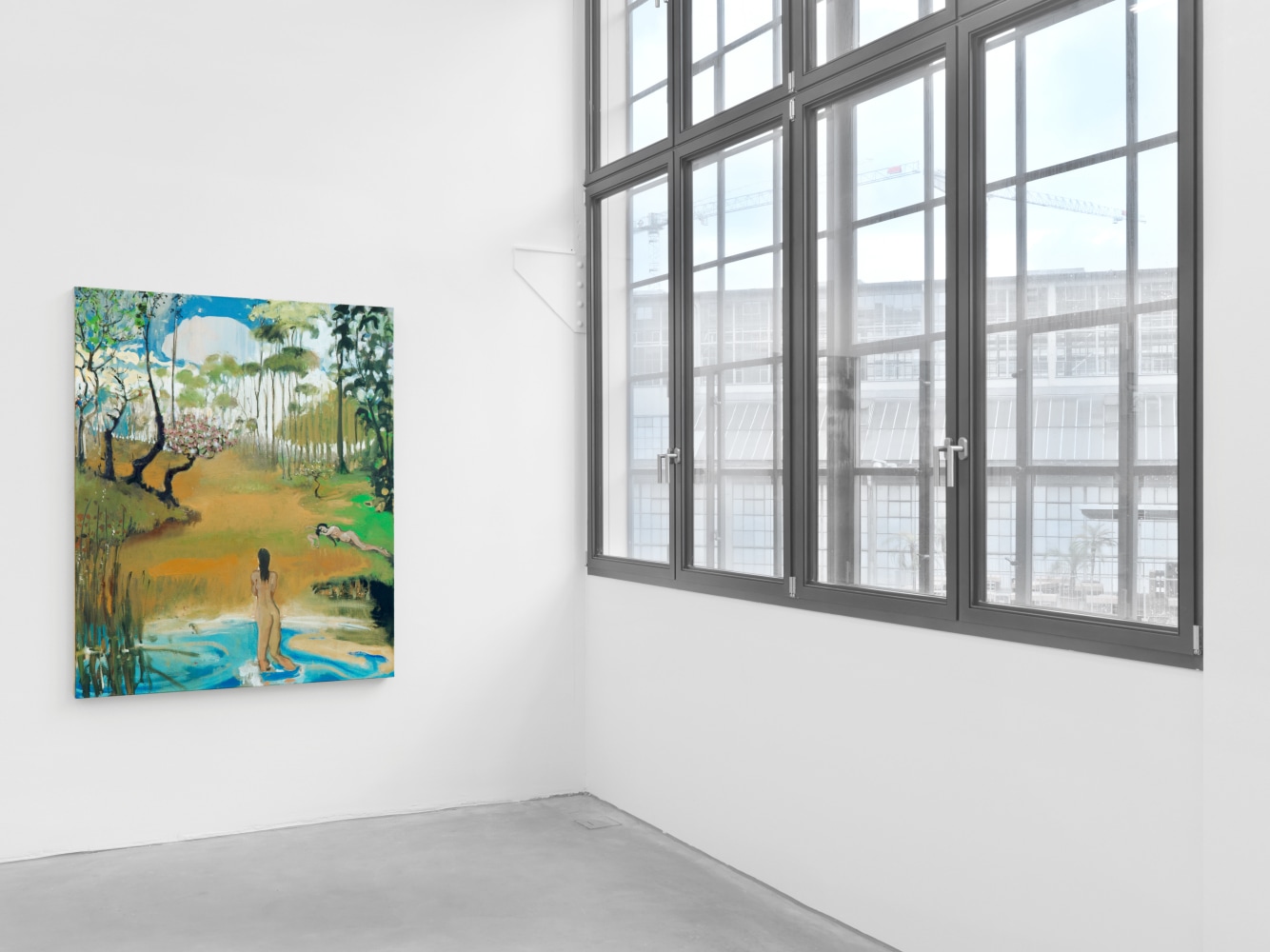 Installation view of paintings group exhibition