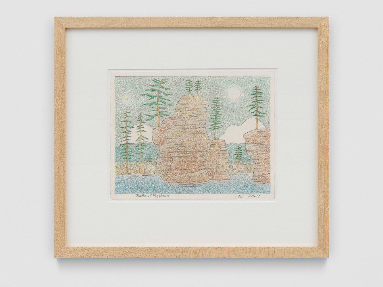 Natural Regions

2024

Colored pencil and graphite pencil on Arches hot press paper

Sheet 18 x 23 cm / 7 x 9 in

Frame 33.5 x 38.5 x 3 cm / 13 1/4 x 15 1/8 x 1 1/8 in

&amp;copy; John Dilg