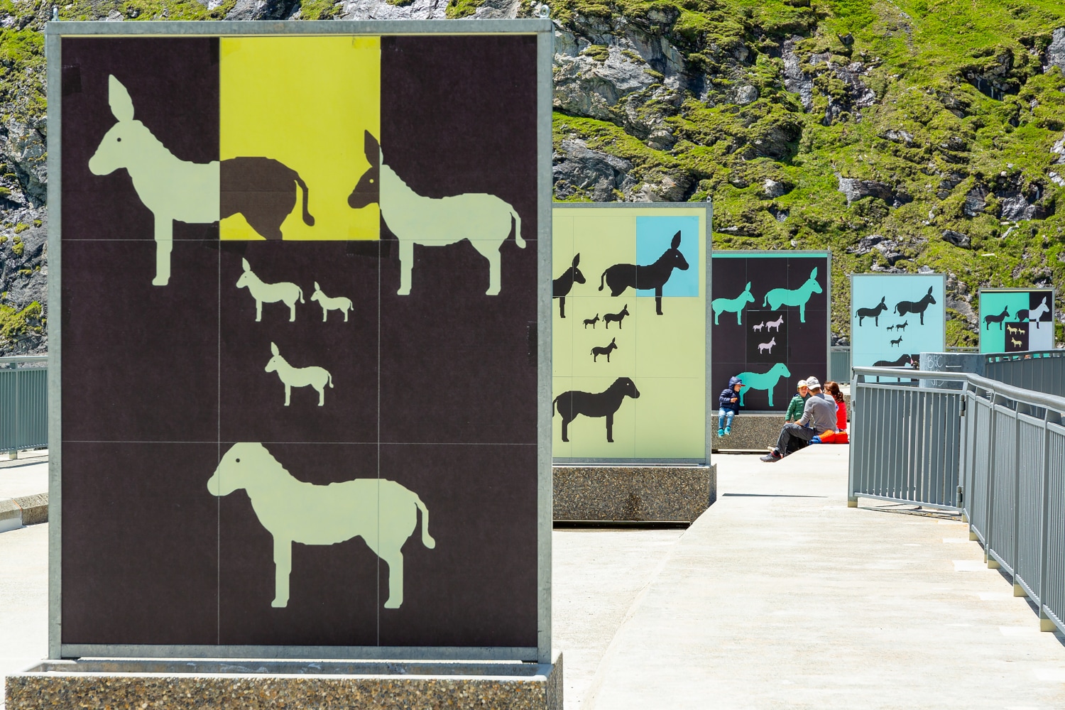 Installation view of works by Valentin Carron