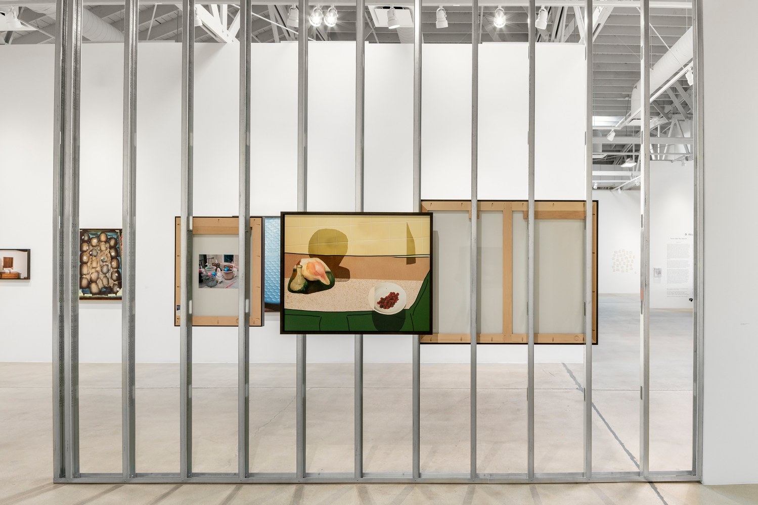 Installation view of Works by Lucas Blalock