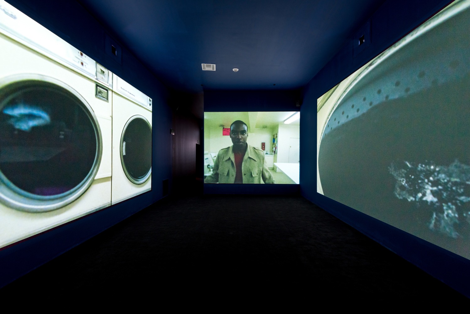 Installation view of Works by Doug Aitken