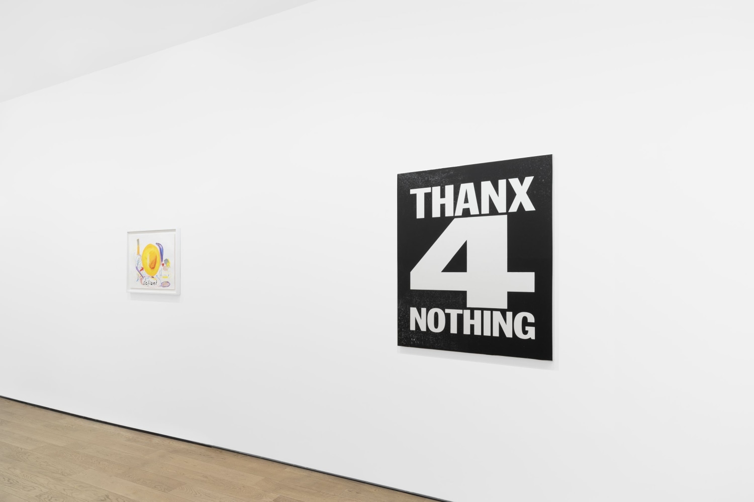 Installation view, Merci! John Giorno, Almine Rech, Paris, 2025