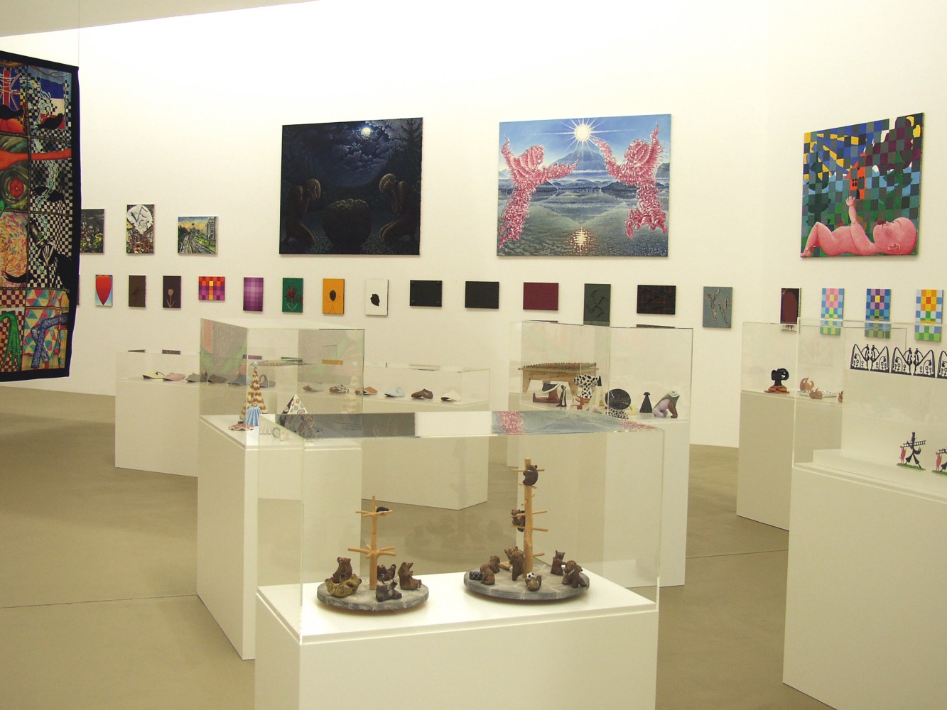 Installation view of works by Jean-Frédéric Schnyder