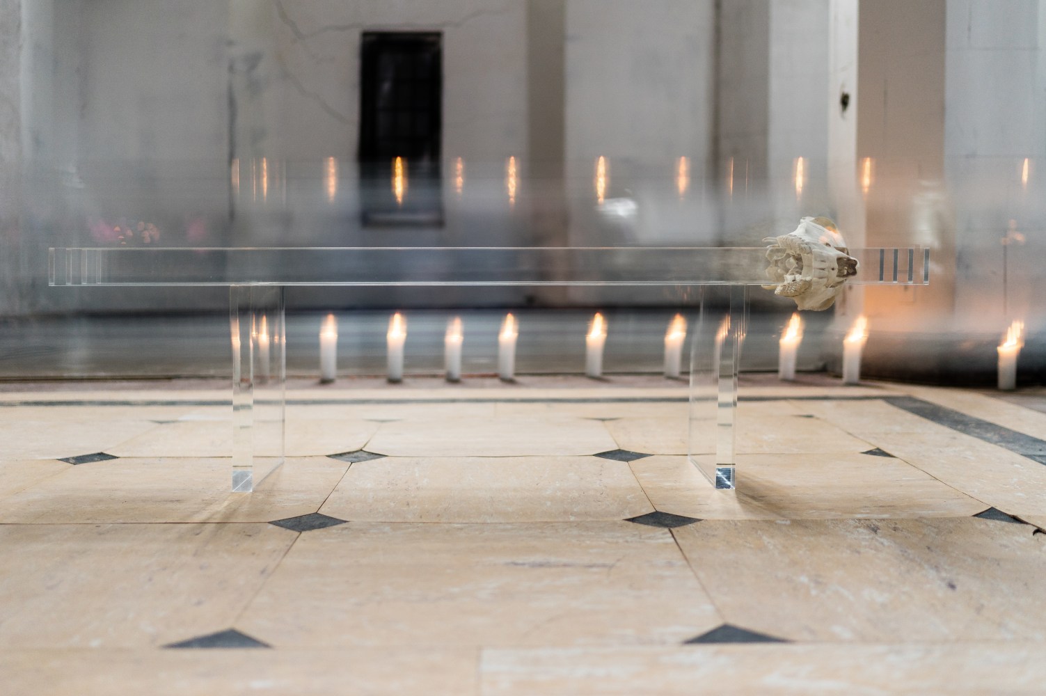 Installation view of sculptures by Matthew Angelo Harrison