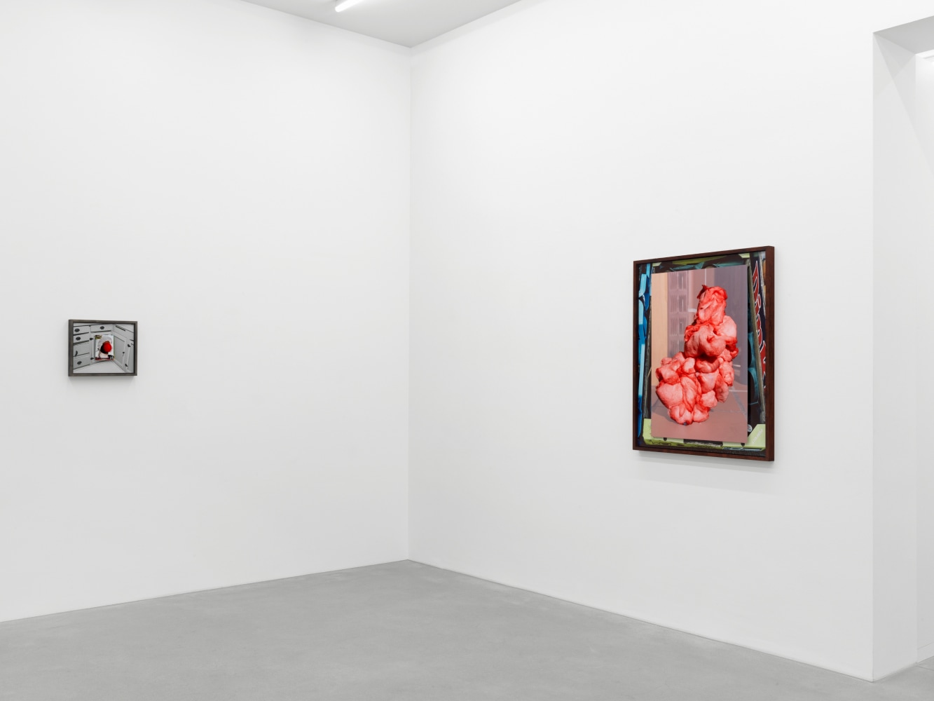 Installation view, Lucas Blalock, Potemkin Village, Galerie Eva Presenhuber, Waldmannstrasse, Zurich, 2023