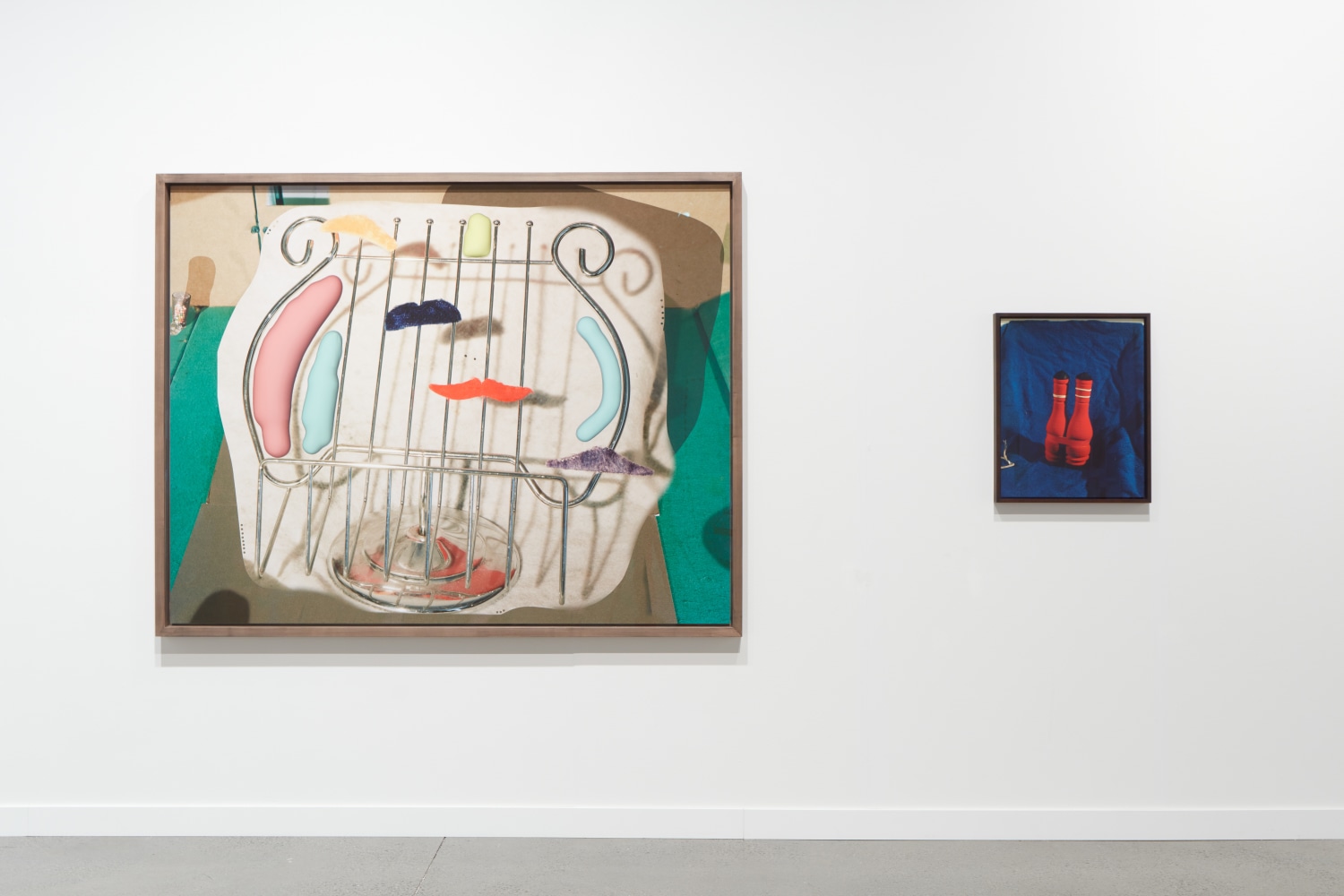 installation view of works by Lucas Blalock