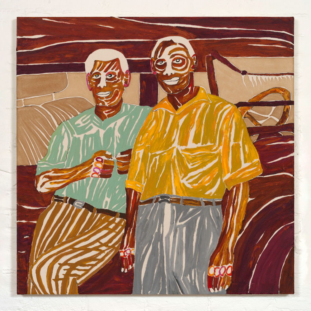 The Piston&amp;#39;s

2025

Acrylic and coffee on cotton canvas

91.5 x 91.5 cm / 36 x 36 in

&amp;copy; Chase Hall