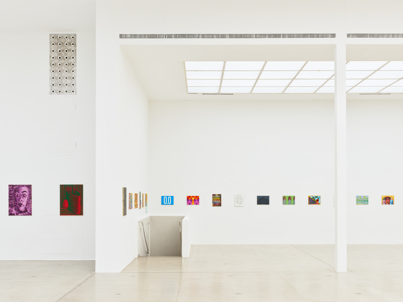 installation view of works by Jean-Frédéric Schnyder