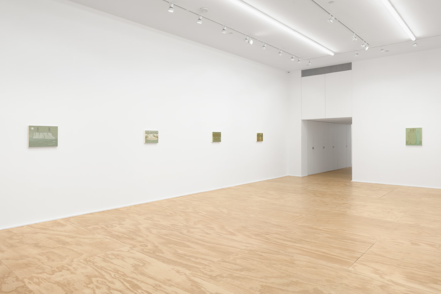 Installation view of John Dilg paintings exhibition