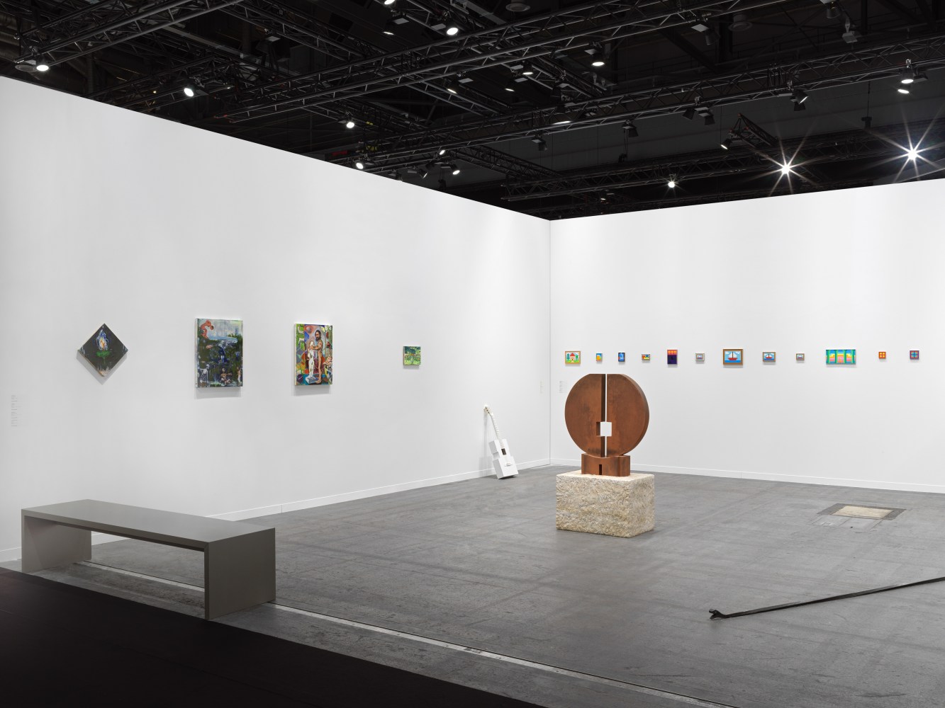 Installation view of works by various artists