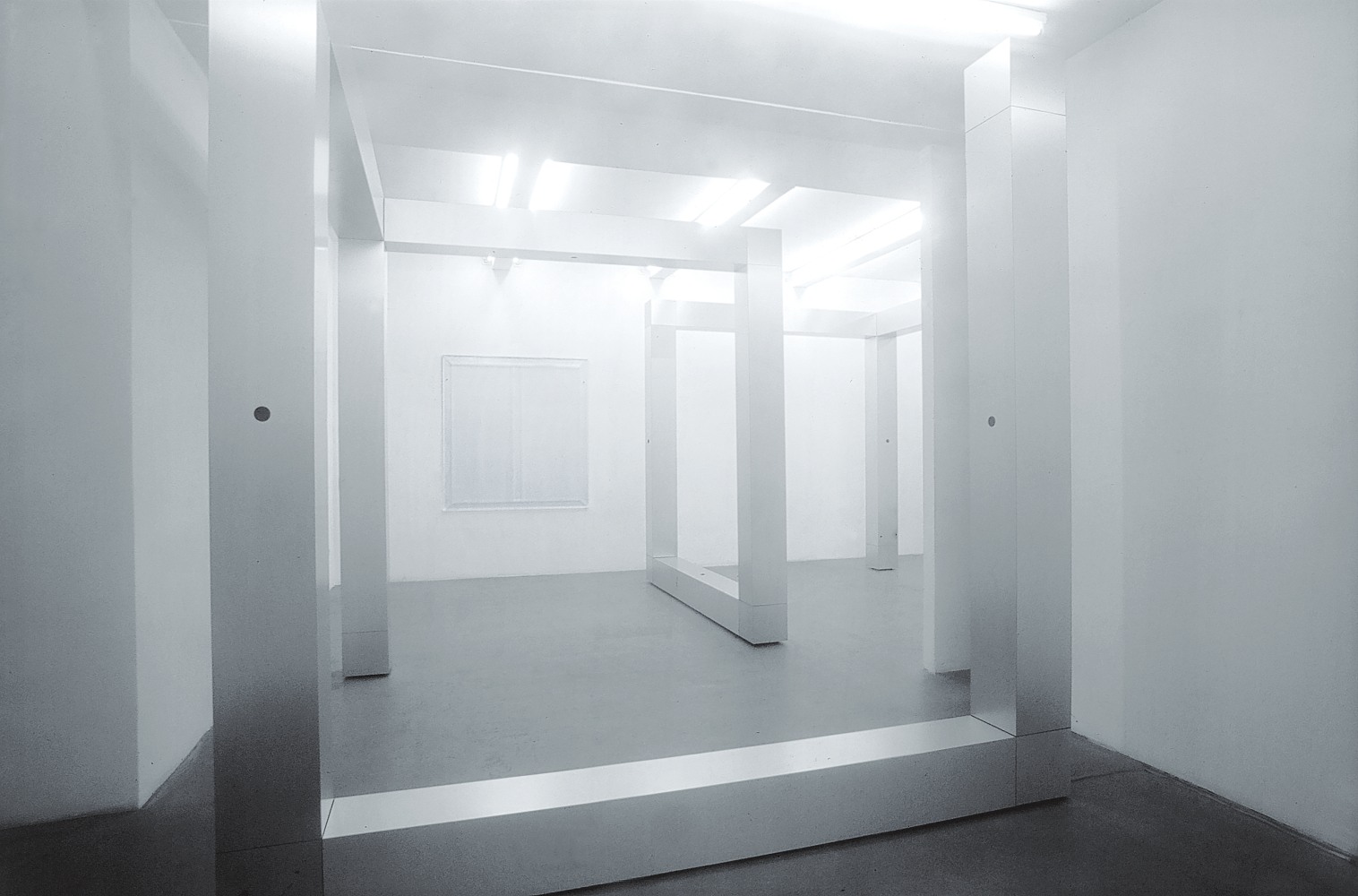 Installation view of sculptures by Ugo Rondinone