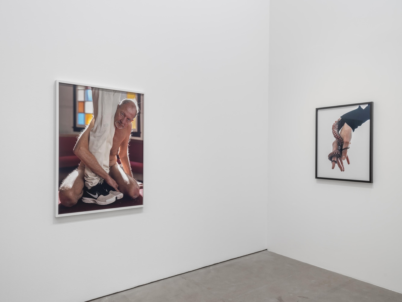 Installation view of photographs by Torbjørn Rødland