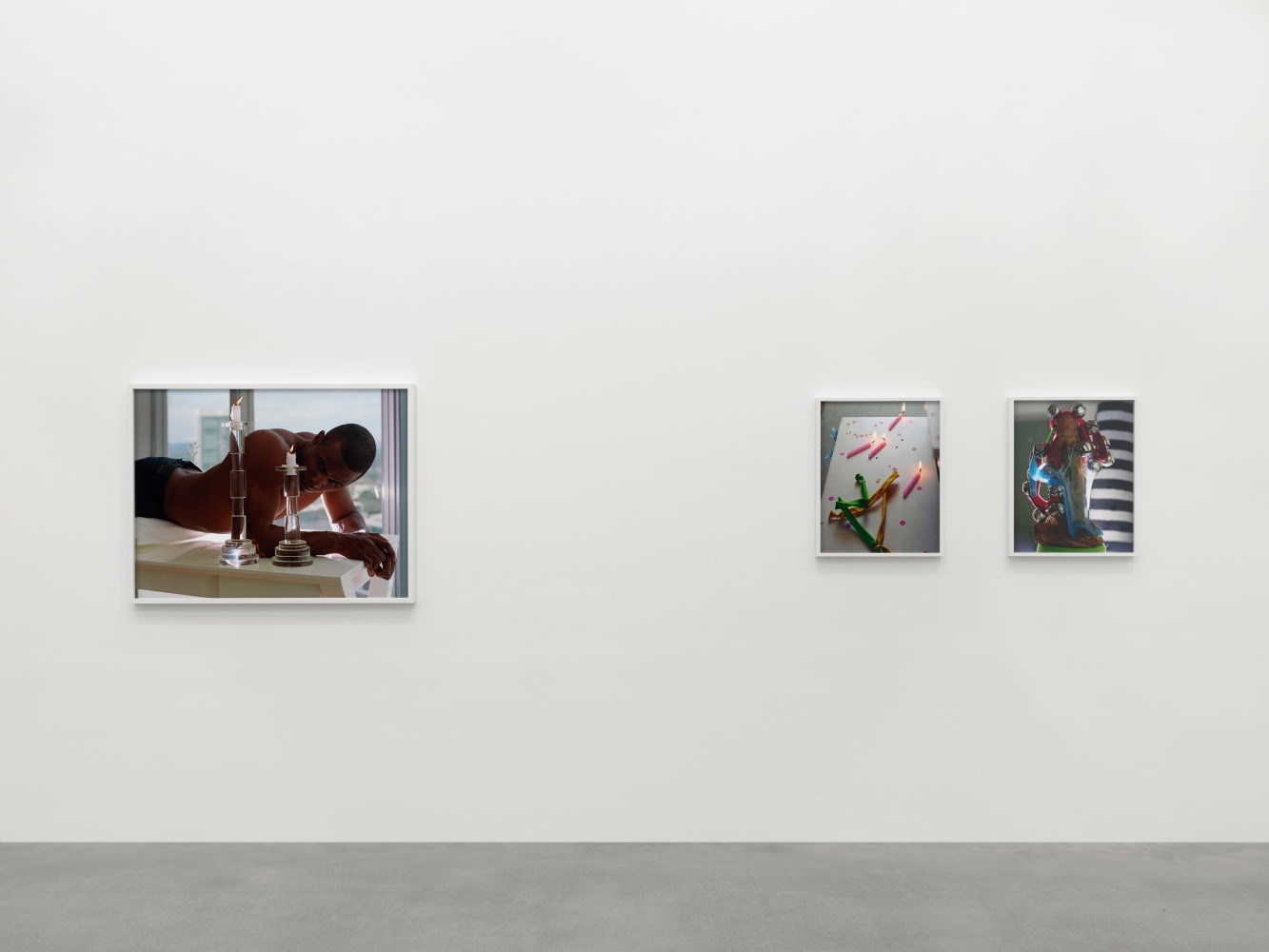 Installation view of Torbjørn Rødland photography and film exhibition