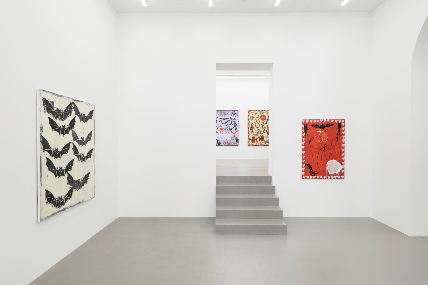 Installation view, Josh Smith, Studio News, Galerie Eva Presenhuber, Vienna, 2024