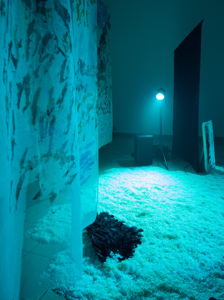 Installation view, Karen Kilimnik, Swan Lake, Kunsthaus Glarus, Glarus, 2023