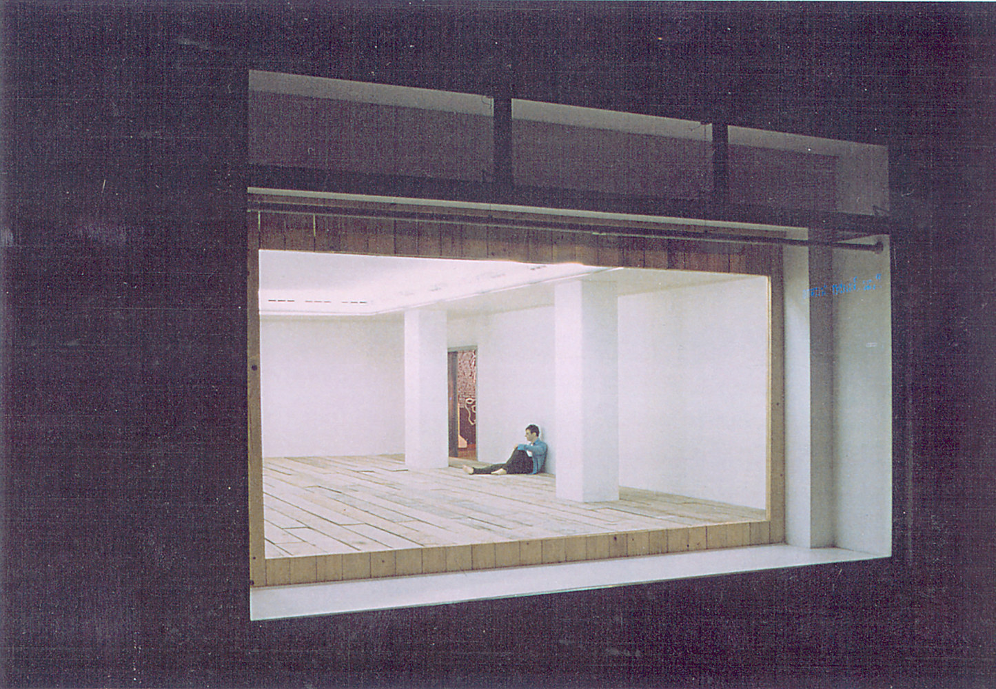 Installation view of sculpture by Ugo Rondinone