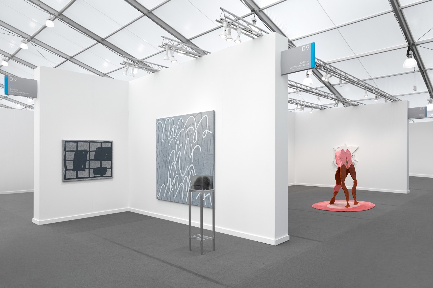 Installation view of art fair booth
