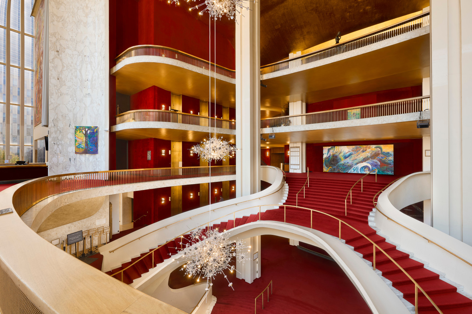 Installation view, Shara Hughes, Librettos, The Metropolitan Opera, New York,&amp;nbsp;September 2024 &amp;ndash; June 2025