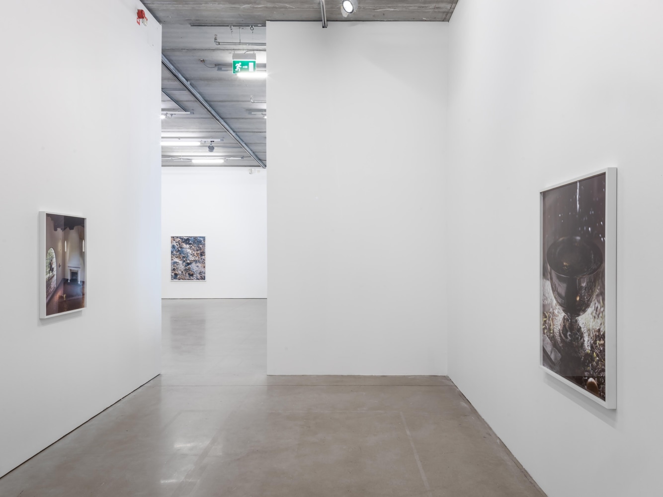 Installation view of photographs by Torbjørn Rødland