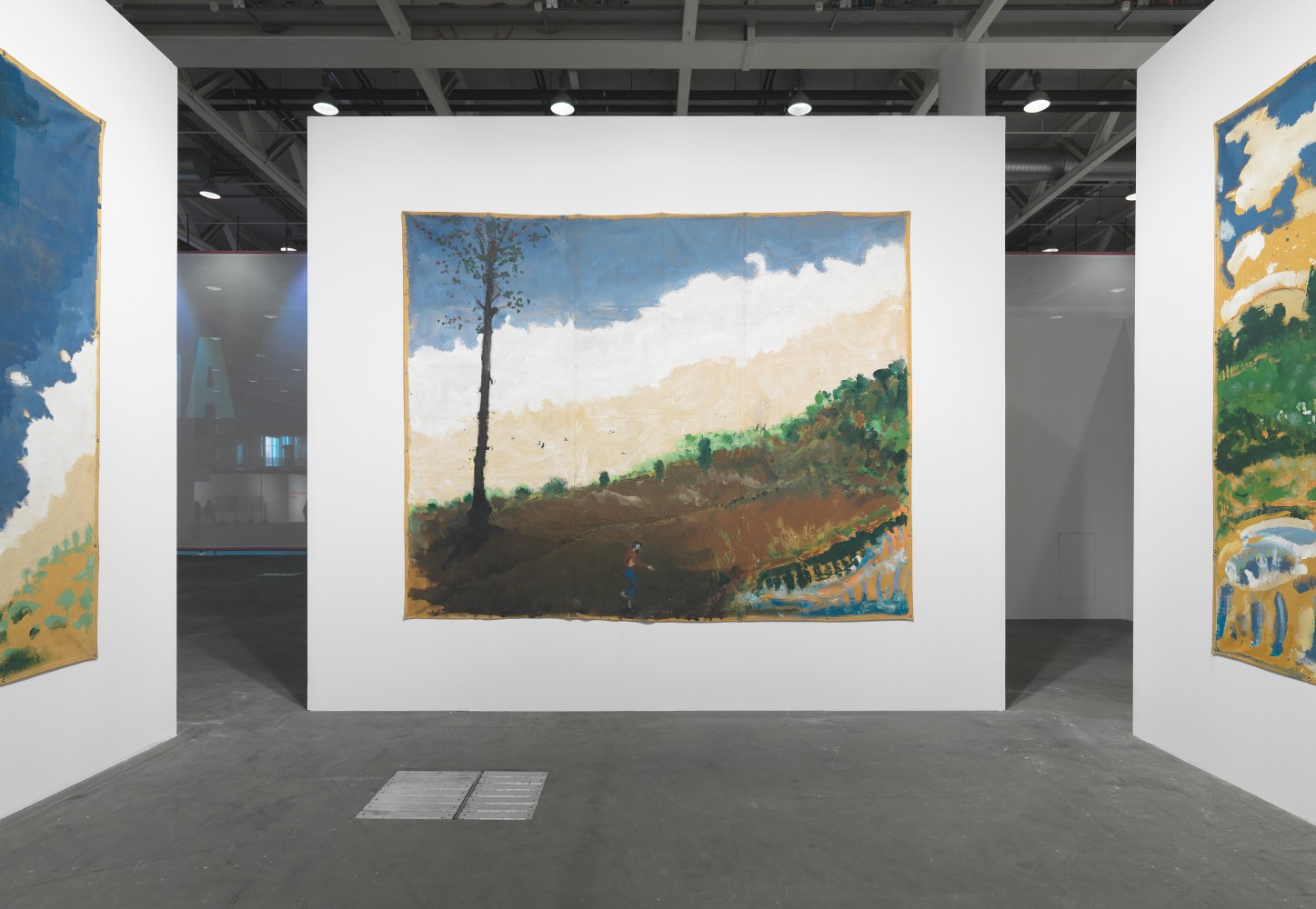Installation view of paintings by Verne Dawson