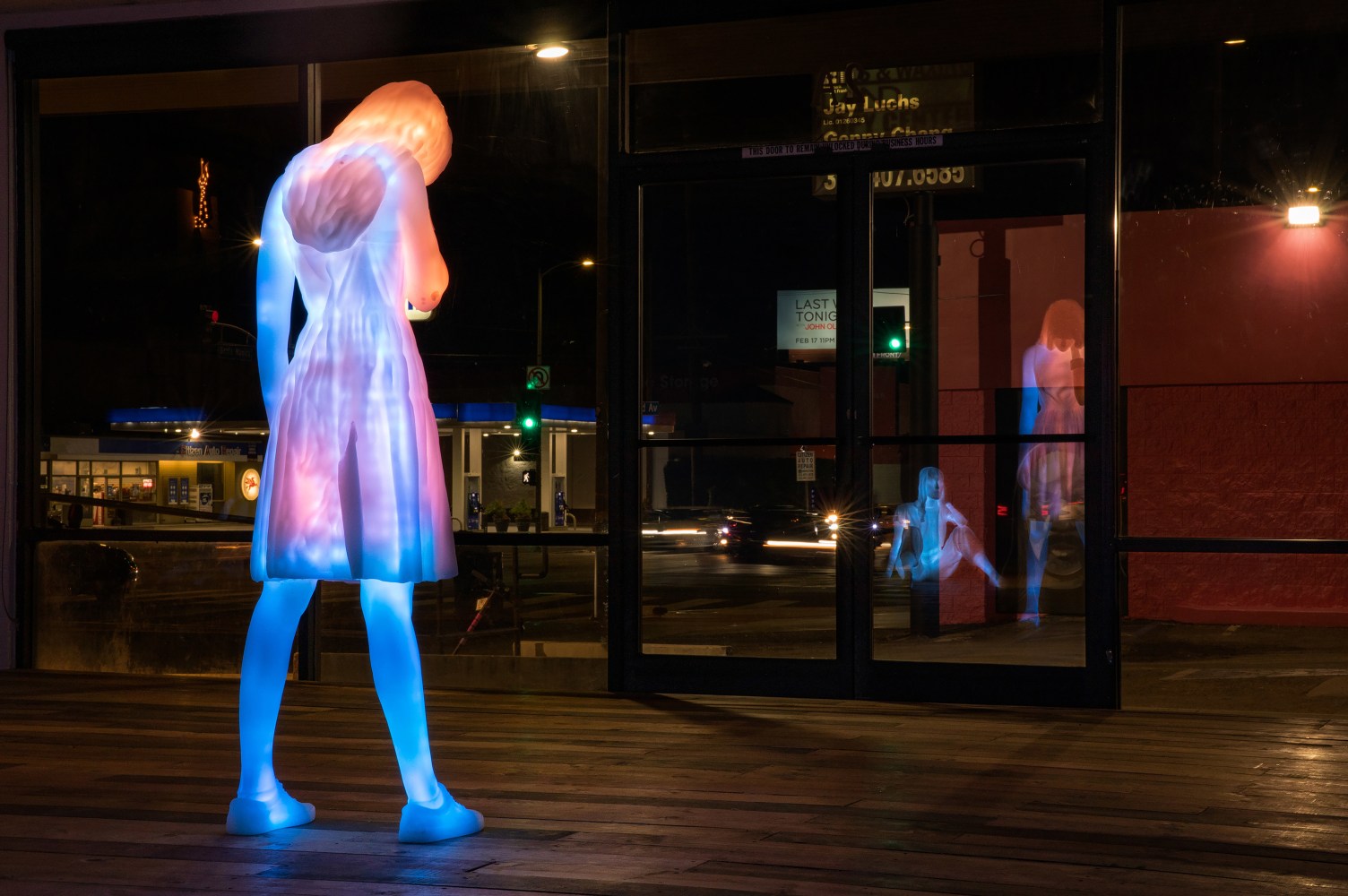Installation view of Works by Doug Aitken