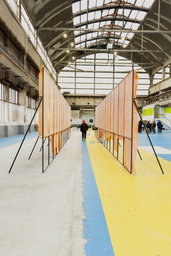 installation views of sculpture by Liesl Raff