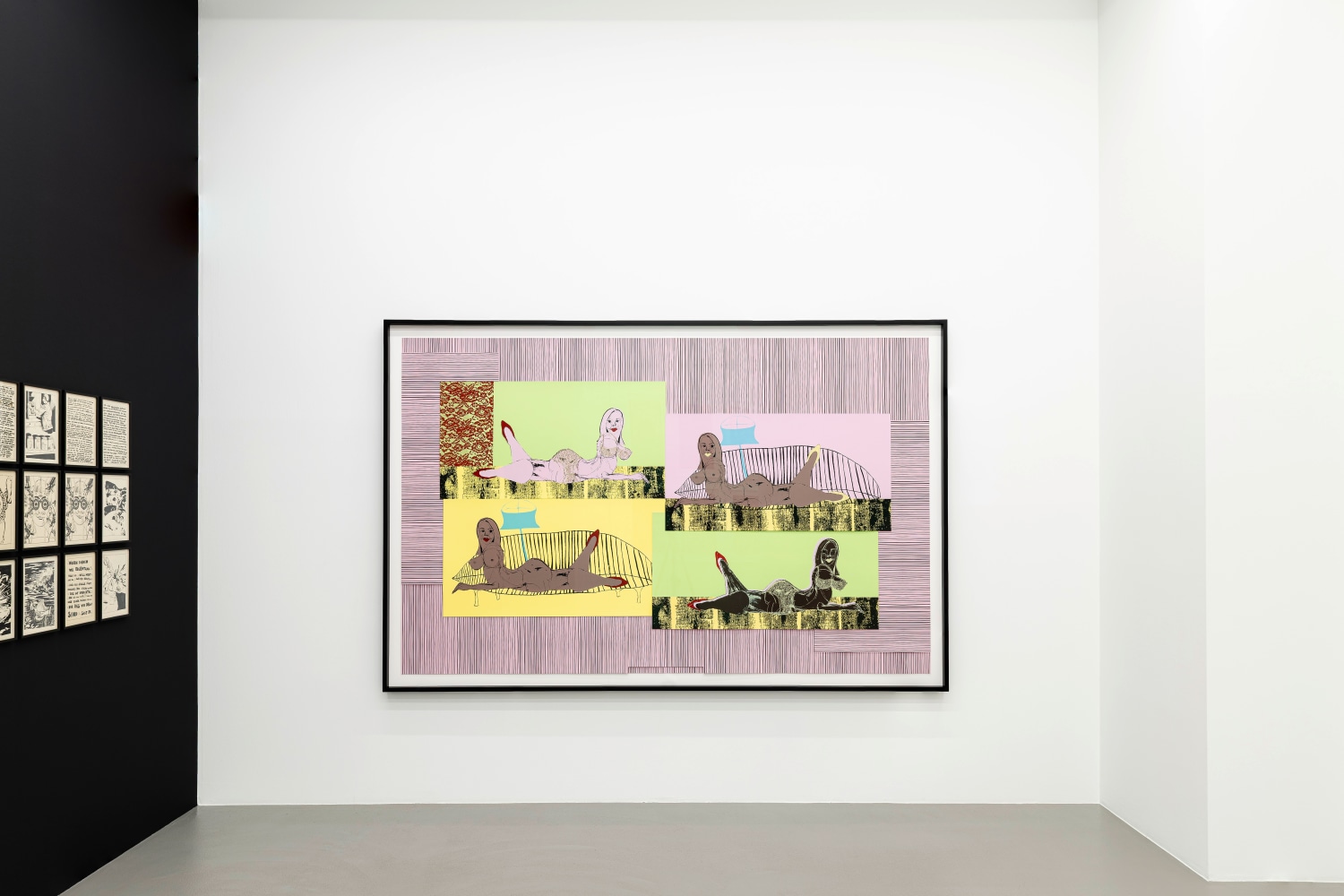 Installation view, Zeichnungen und Drucke / Drawings and Prints, Galerie Eva Presenhuber, Vienna, 2025