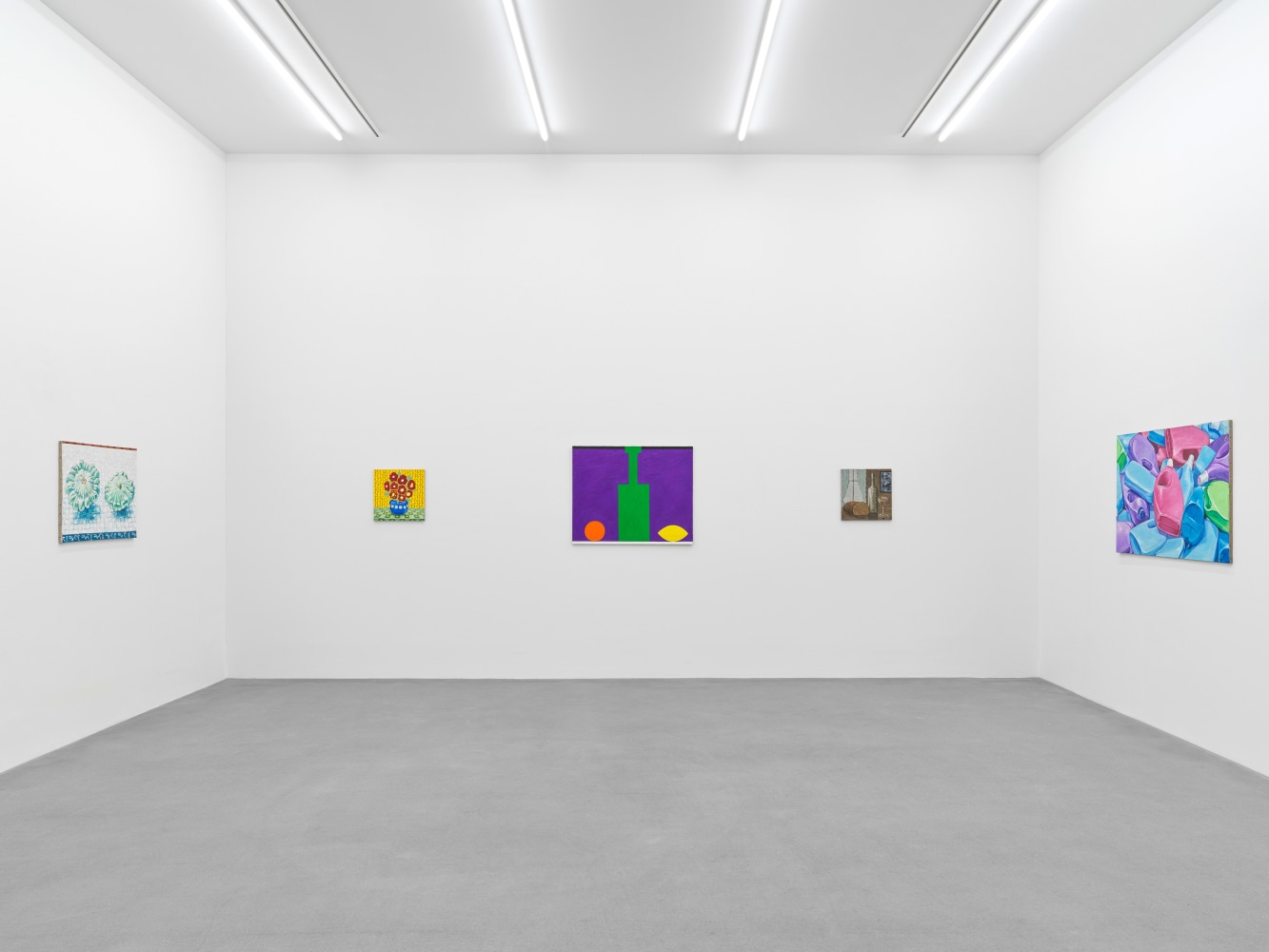Installation view, Jean-Fr&amp;eacute;d&amp;eacute;ric Schnyder, &amp;OElig;L AUF LEINWAND, Galerie Eva Presenhuber, Waldmannstrasse, Zurich, 2024