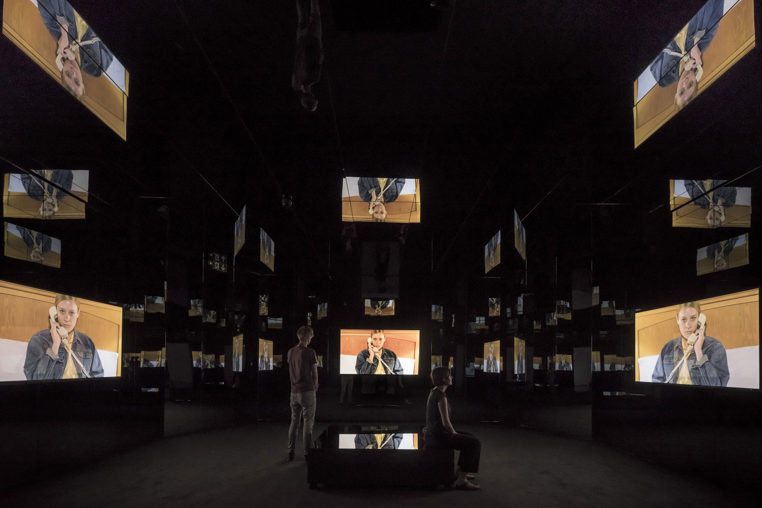 Installation view of Works by Doug Aitken