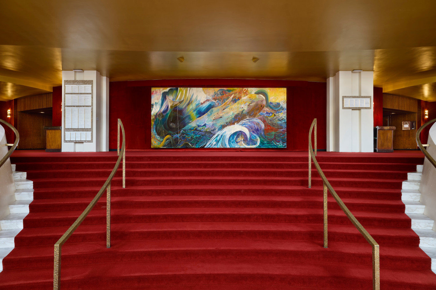 Installation view, Shara Hughes, Librettos, The Metropolitan Opera, New York,&amp;nbsp;September 2024 &amp;ndash; June 2025