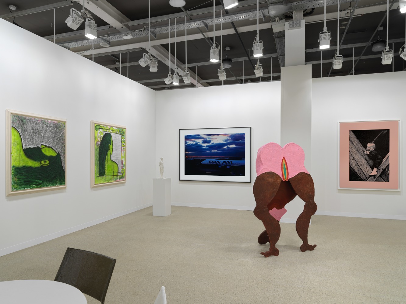 Installation view of works by various artists
