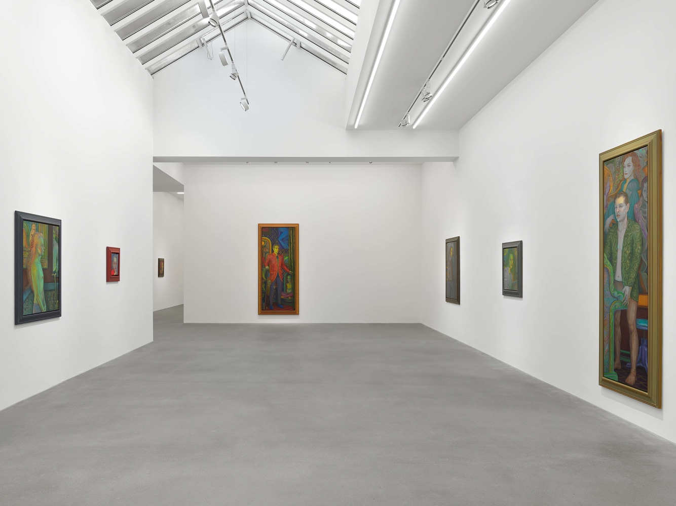 Installation view, Steven Shearer, Working from Life, Galerie Eva Presenhuber, Waldmannstrasse, Zurich, 2021
