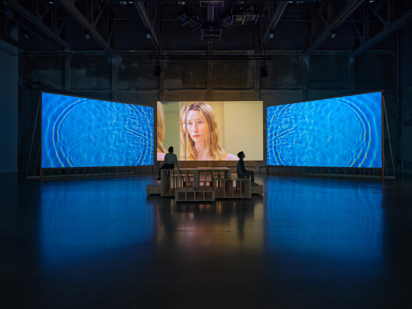 Installation view, Doug Aitken, Lightscape, Marciano Art Foundation, Los Angeles, 2024
