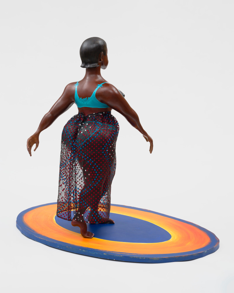 Heroine inspired by the fantasy of Saartjie Bartmann in Paris 2

2023

3D printed PLA, epoxy resin, oil primer, acrylic, steel and MDF stand

Sculpture 172.5 x 73.5 x 93.5 cm / 67 7/8 x 29 x 36 3/4 in

Pedestal 5 x 244 x 152 cm / 2 x 96 1/8 x 59 7/8 in

&amp;copy; Tschabalala Self