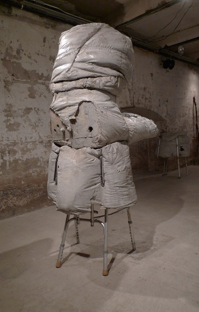 Installation view of sculpture by Justin Matherly
