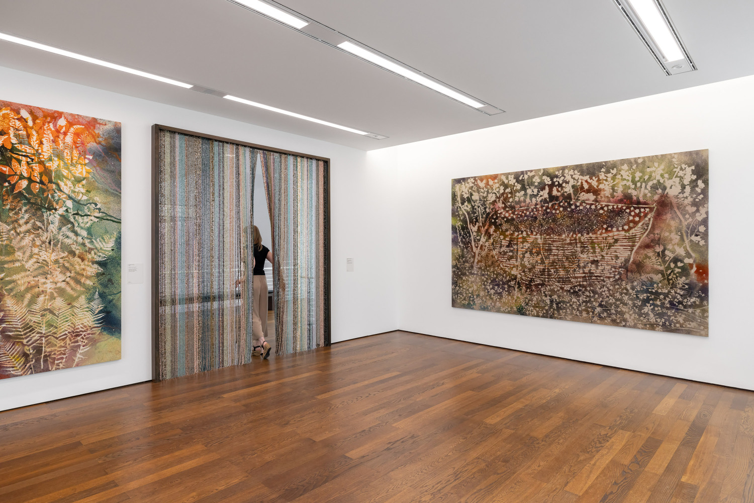 Installation view, Sam Falls, I Feel the Earth Whisper, Museum Frieder Burda, Baden-Baden, 2024