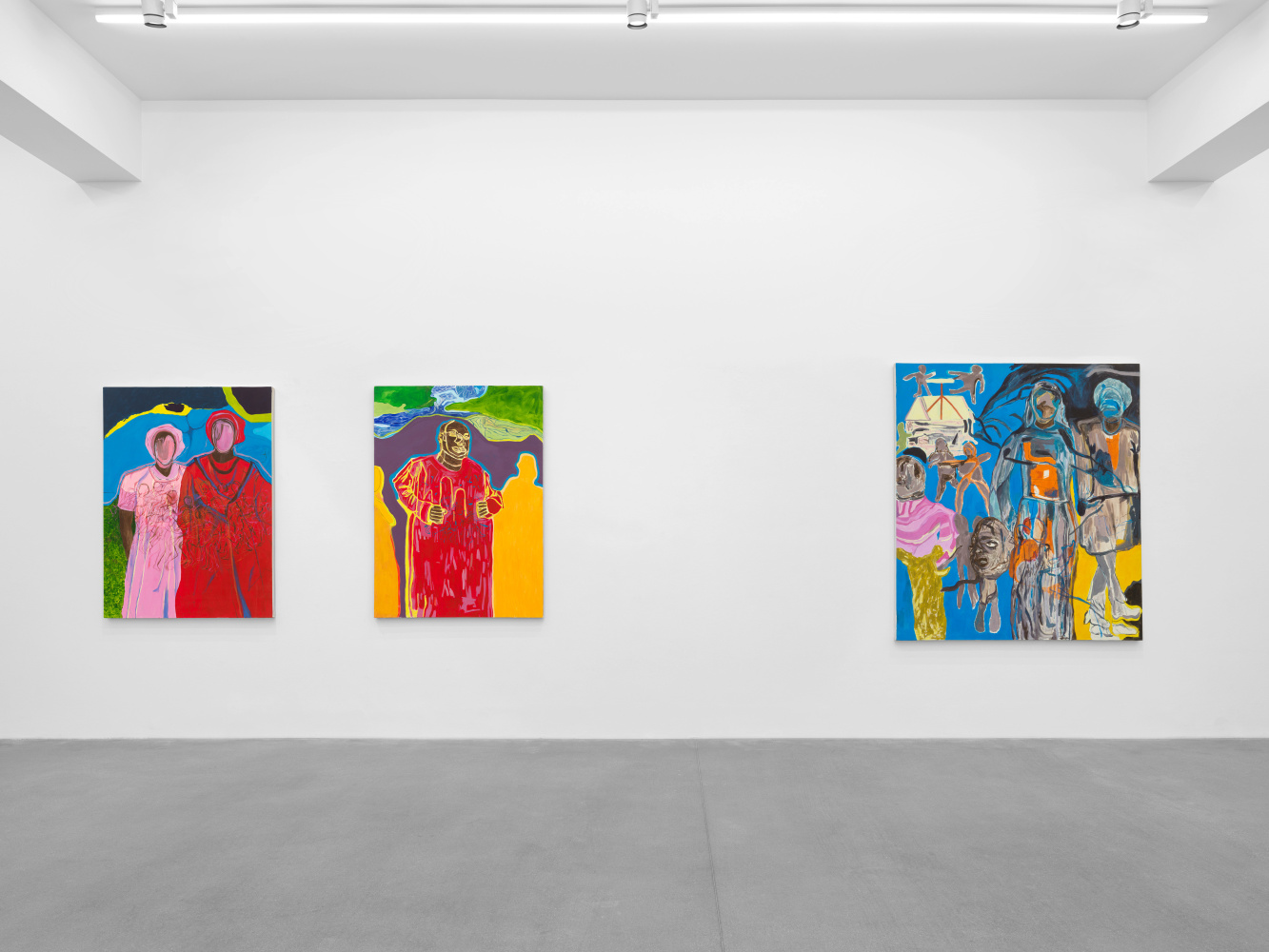 Installation view, Chemu Ng&amp;#39;ok, Echoes, Galerie Eva Presenhuber, Waldmannstrasse, Zurich, 2024