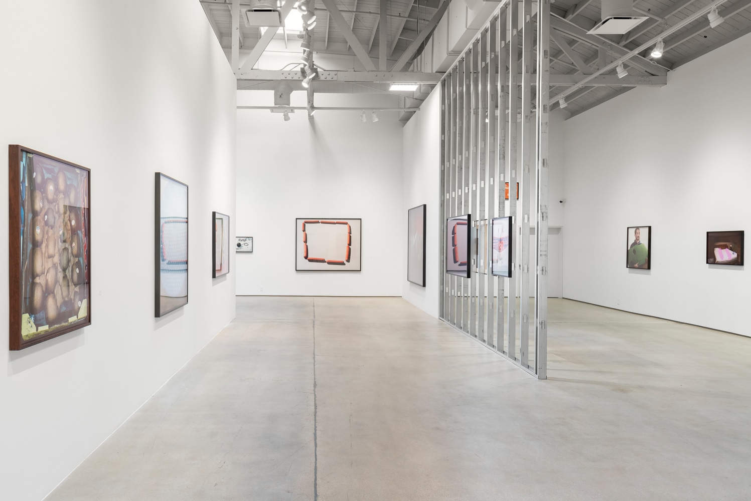 Installation view of Works by Lucas Blalock