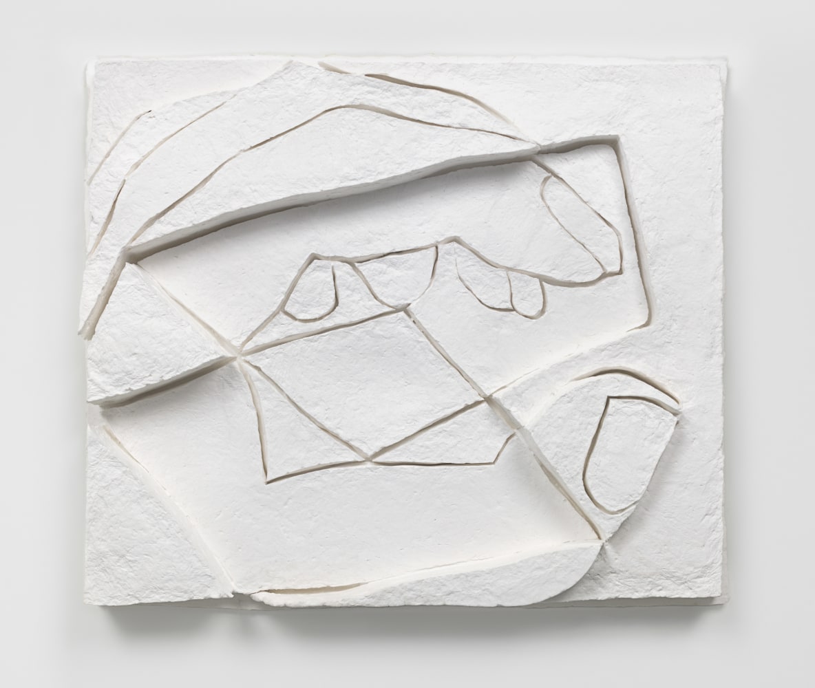 Wall relief by Wyatt Kahn Untitled 2016 Paper 73.5 x 61.5 x 8.5 cm / 29 x 24 1/4 x 3 1/4 in