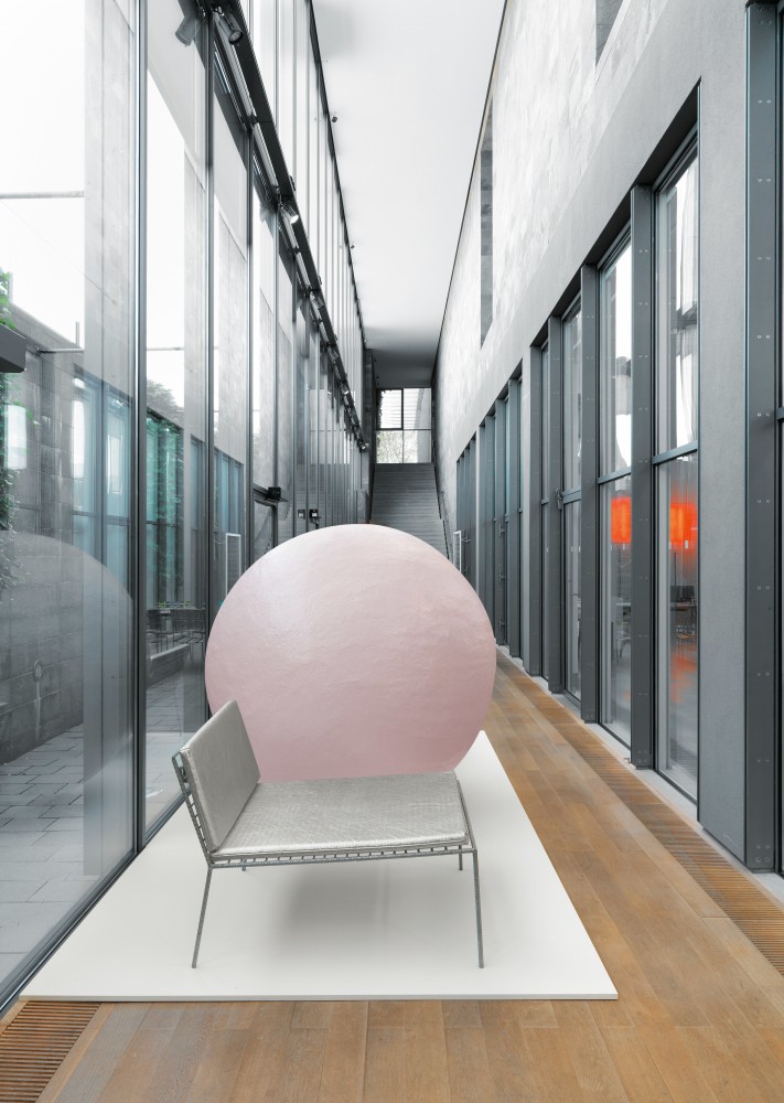 Installation view of works by Franz West