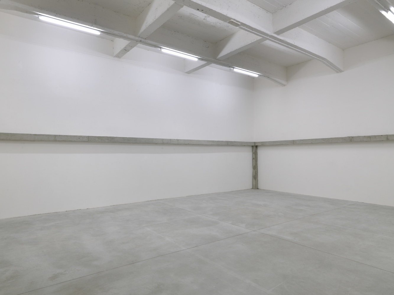 Installation view of sculptures by Oscar Tuazon