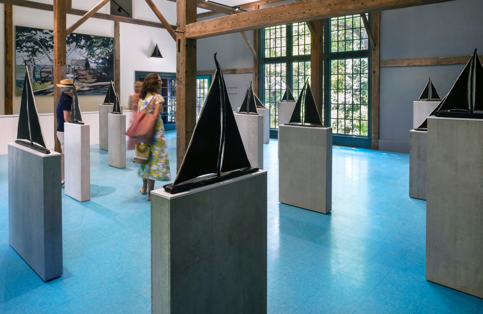 Installation view, Ugo Rondinone, sculpting wind, The Madoo Conservancy, Sagaponack, 2025