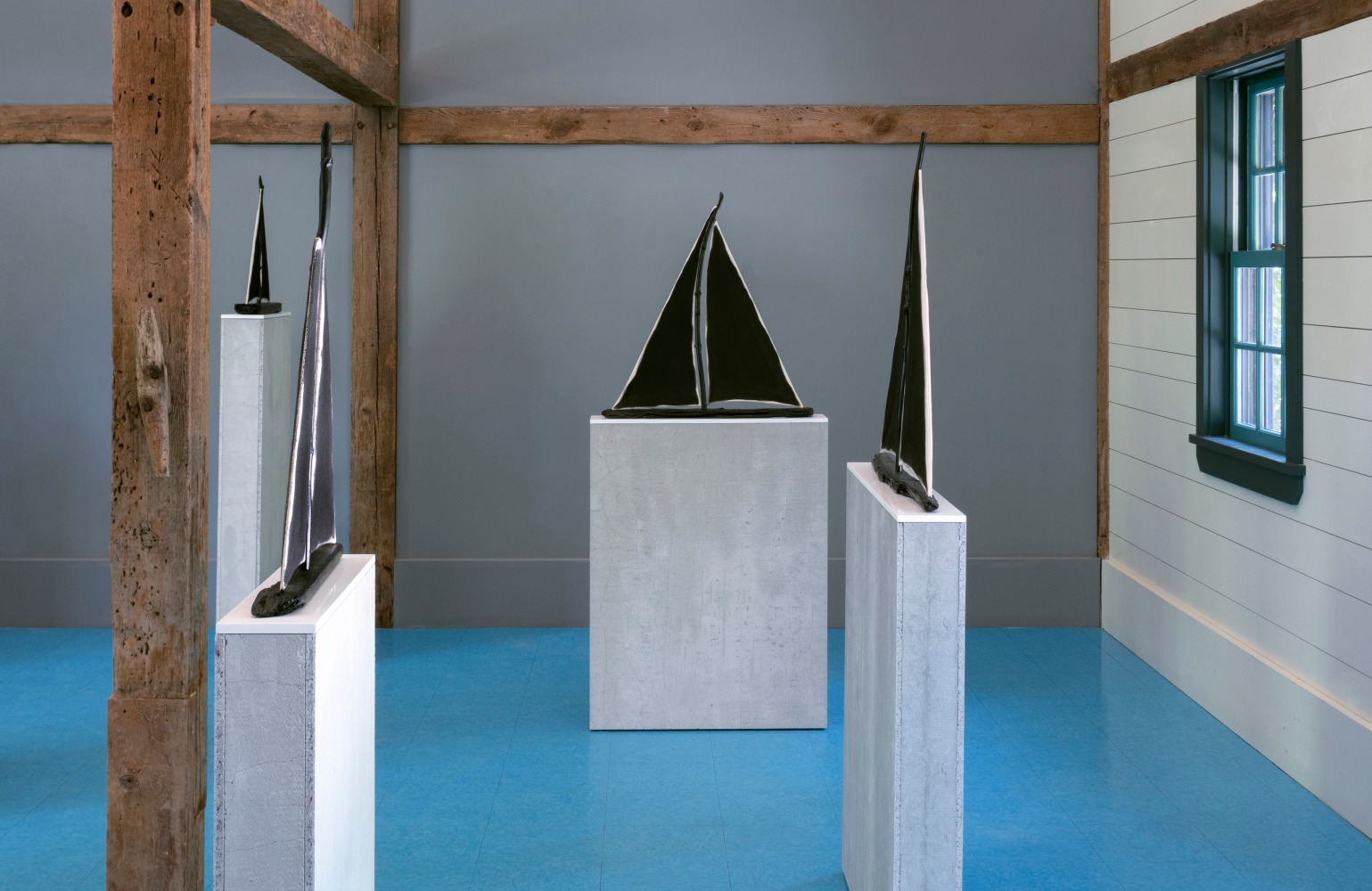 Installation view, Ugo Rondinone, sculpting wind, The Madoo Conservancy, Sagaponack, 2025