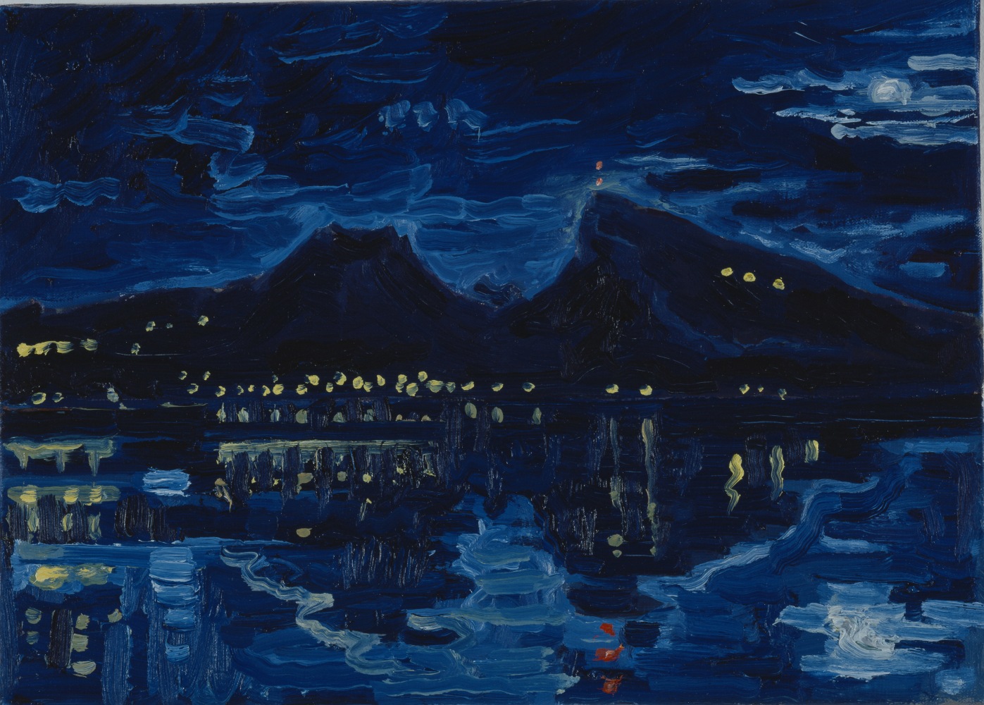 Lake painting by Jean-Frédéric Schnyder