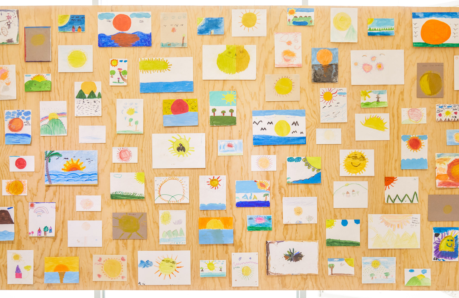 Installation view of work by Ugo Rondinone