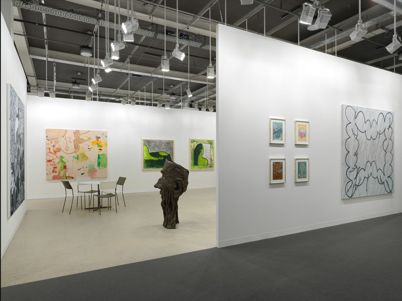Installation view of works by various artists