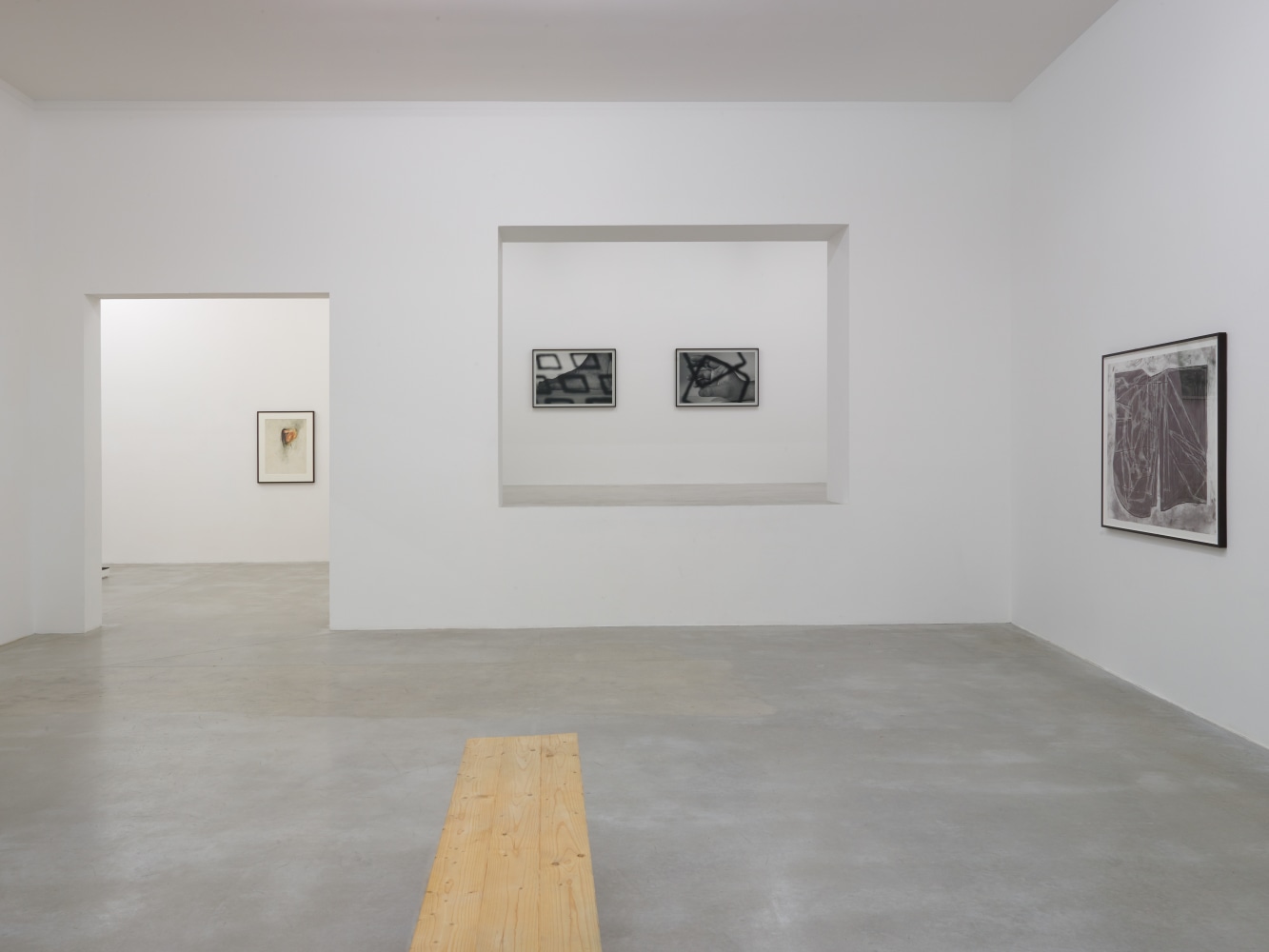 Installation view of works by various artists